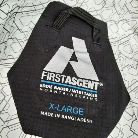 FIRST ASCENT Eddie Bauer Mountaineering Windbreaker Shell Hoodie Jacket Sz XL - Picture 12 of 13